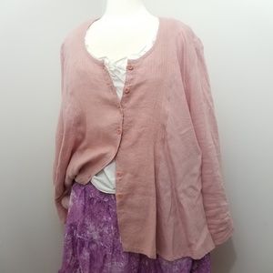 Flax 2G lightweight button top/tunic